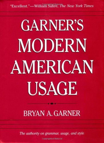 Garner's modern American usage
