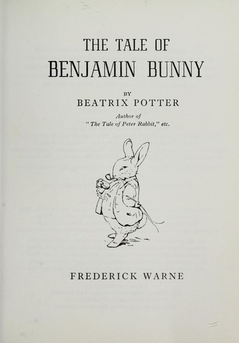 The tale of Benjamin Bunny