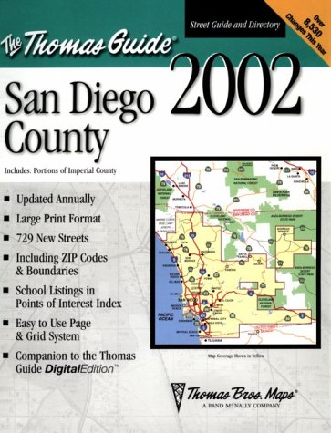 San Diego County, including Imperial County street atlas and directory.